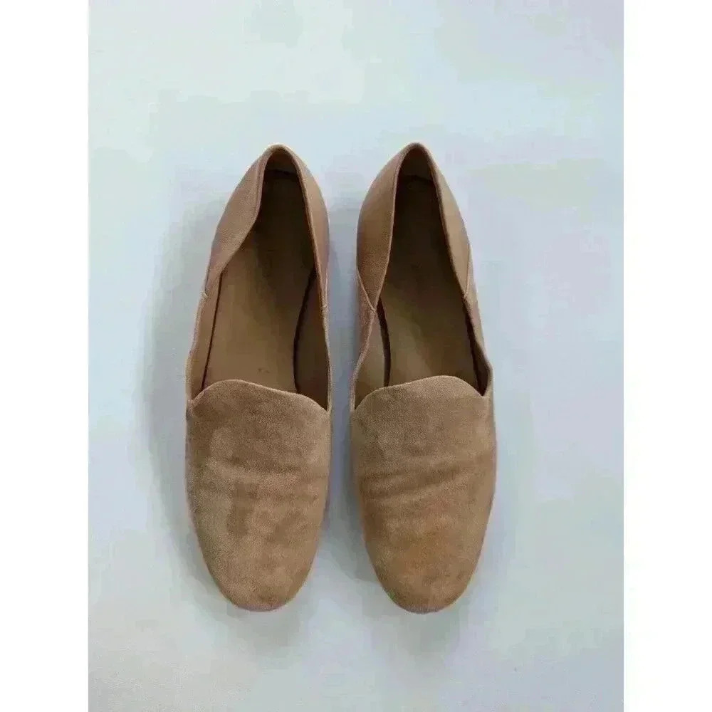 Vince Marley Loafers Women's Tan Suede And Leather Shoes Size 9